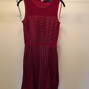 French Connection sleeveless mesh overlay dress